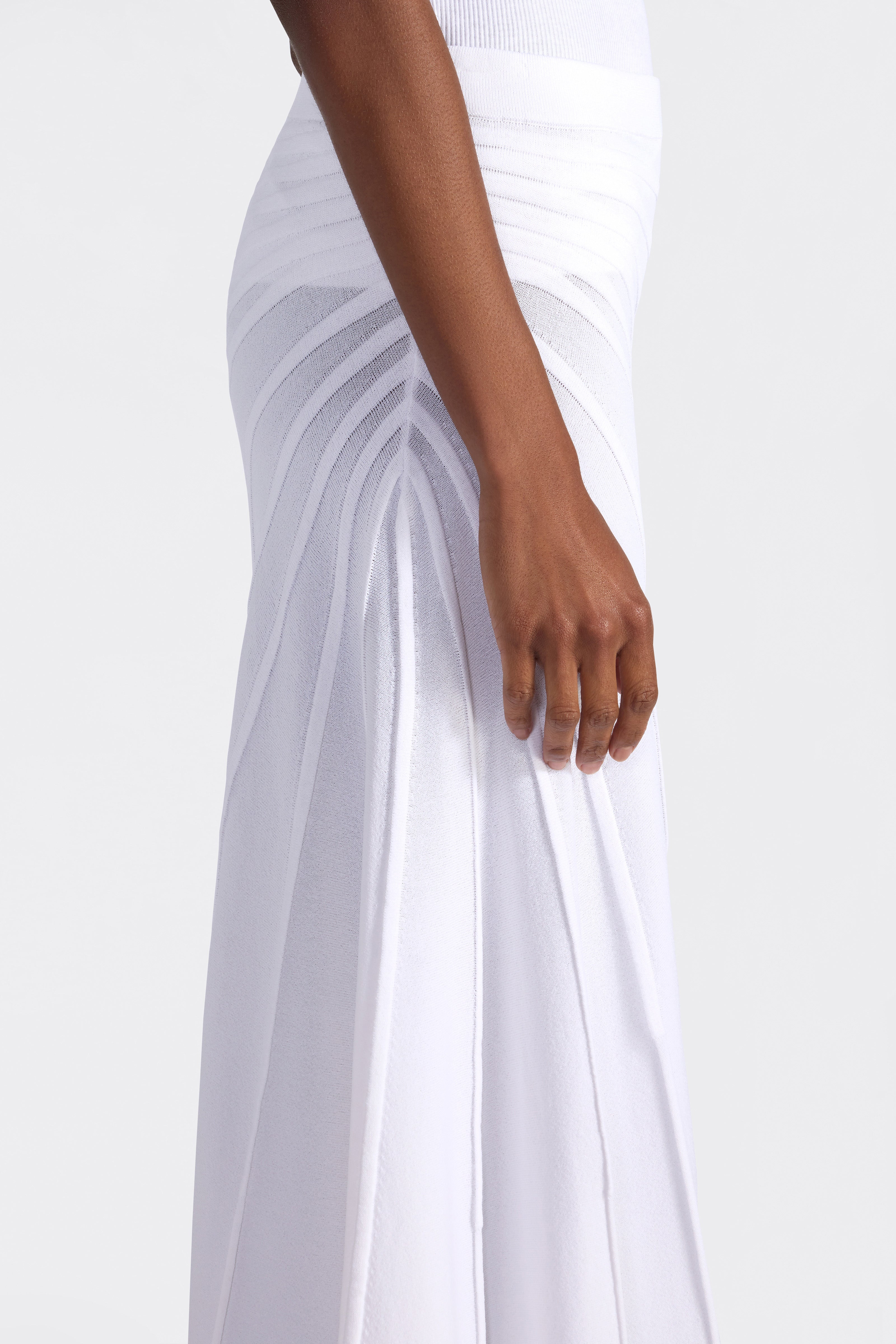 Liviana Conti Nantine jupe blanche asymétrique