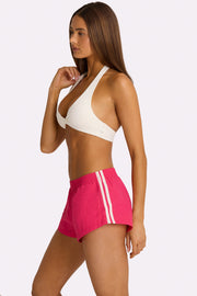 Oh Polly Shorts short tissé rose hot pink taille élastique
