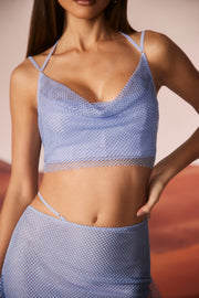 Oh Polly Embellished Selena 6926 corset bleu strass