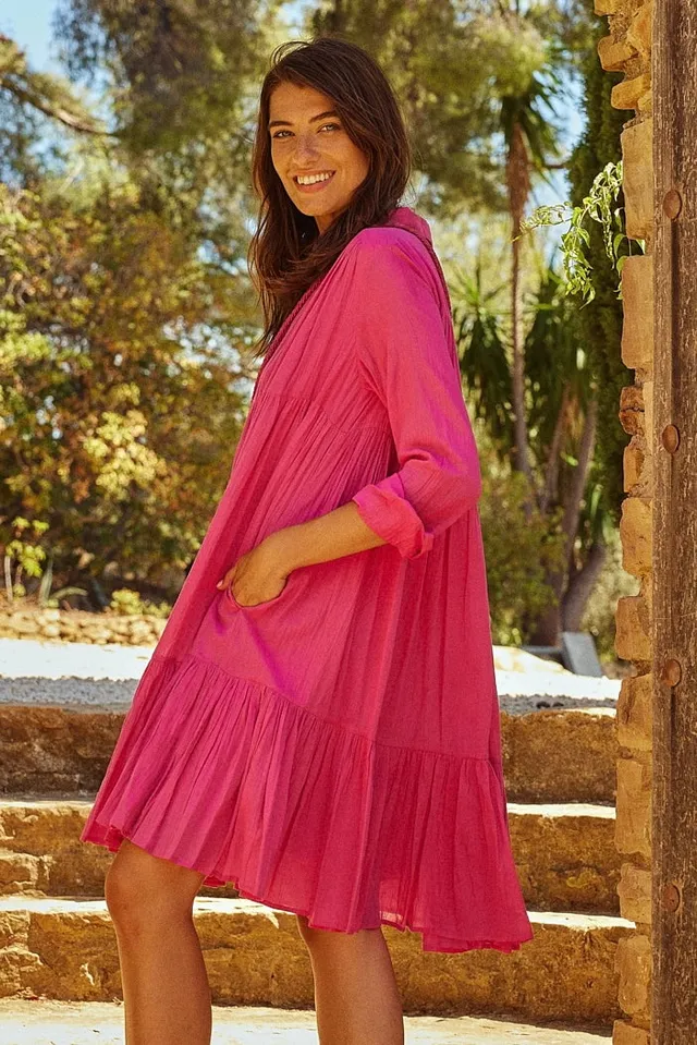 Chicosoleil Kali Robe rose en coton