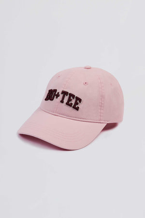 Bo+Tee casquette baseball coton rose poudré brodée réglable