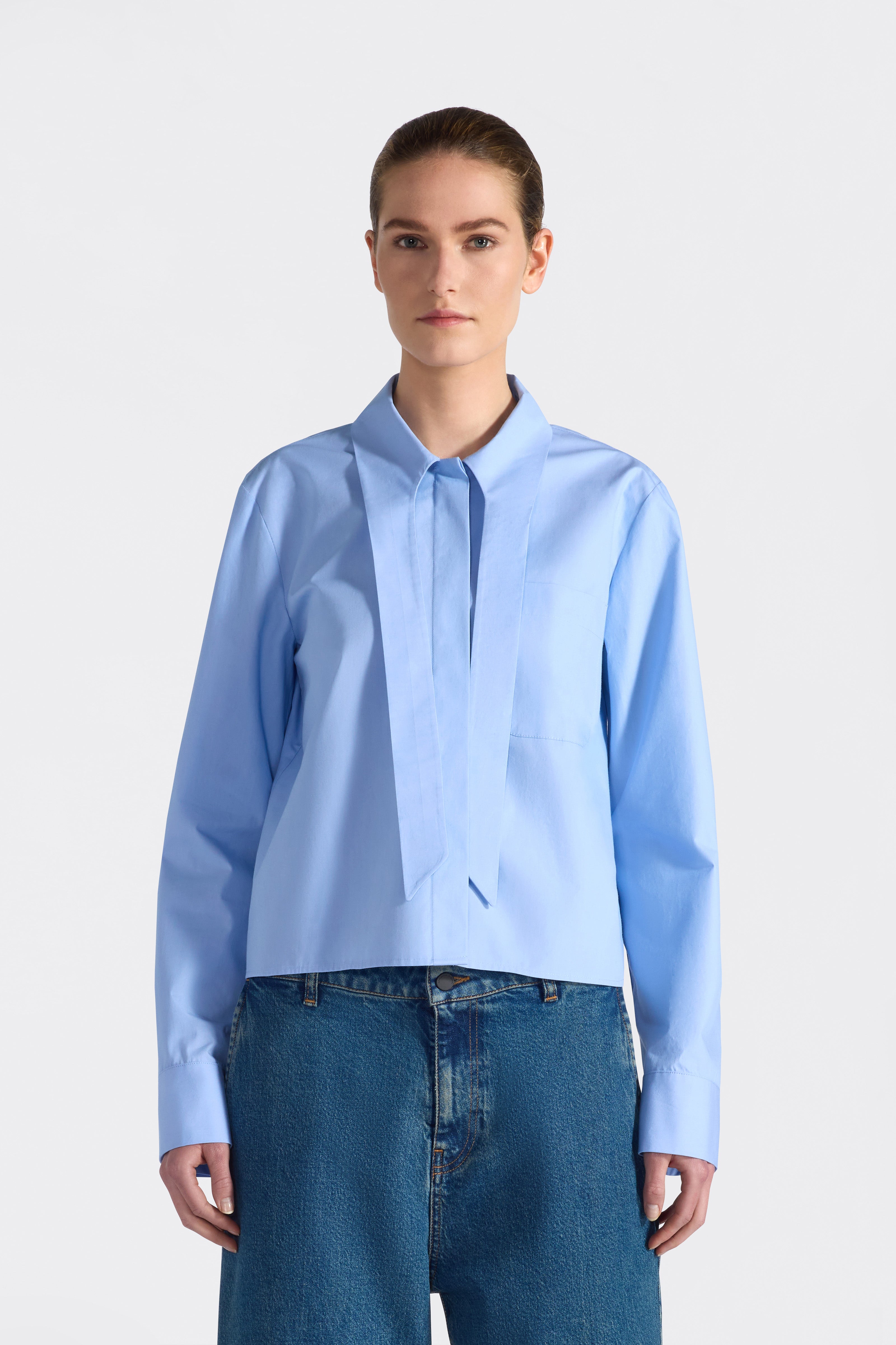 Liviana Conti Delsie chemise femme bleu fiordaliso