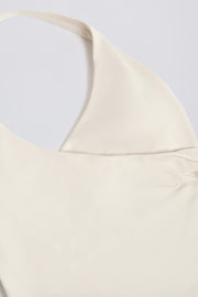 Oh Polly Bo+Tee top halter vanilla dos nu rembourré