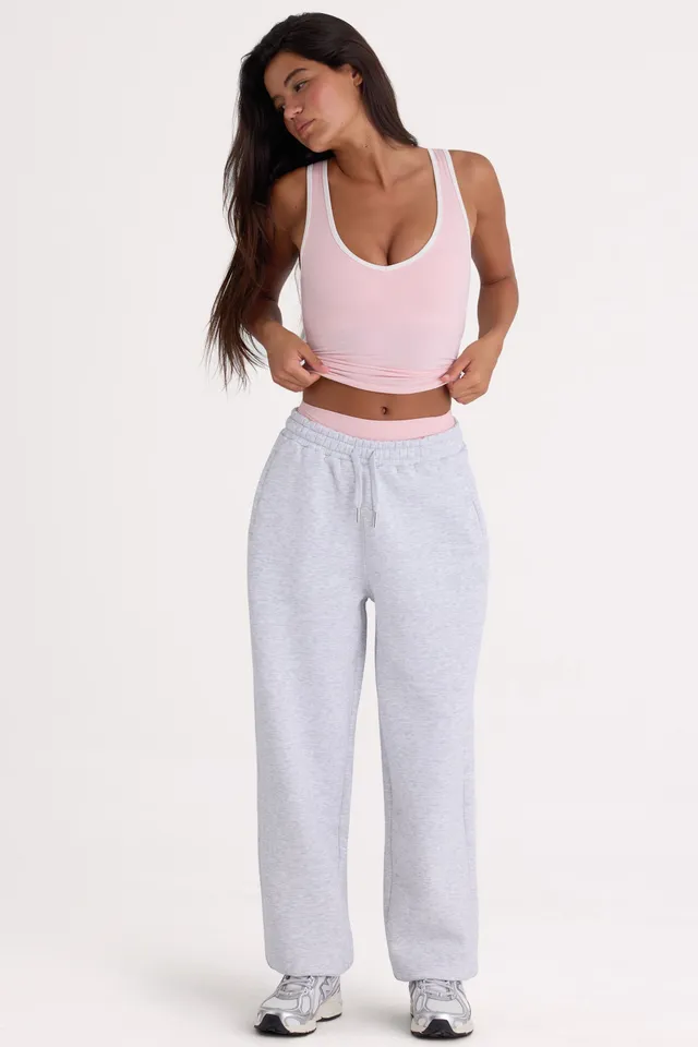 Oh Polly jogging coton gris marl coupe relax
