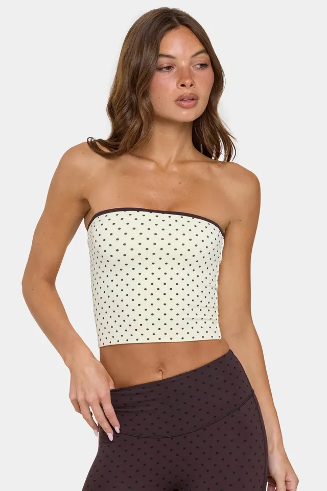 Bo+Tee Soft Active Top Bandeau Cookie Butter Respirant