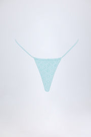 Oh Polly Swim Bosa bas de bikini bleu poudre taille haute