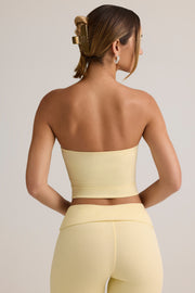 Oh Polly Verna top bandeau crop beige butter modal