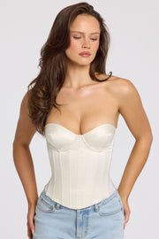 Oh Polly Araminta 11361 Top Corset Satin Ivoire