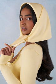 Oh Polly Aviana foulard maille jaune beurre taille unique