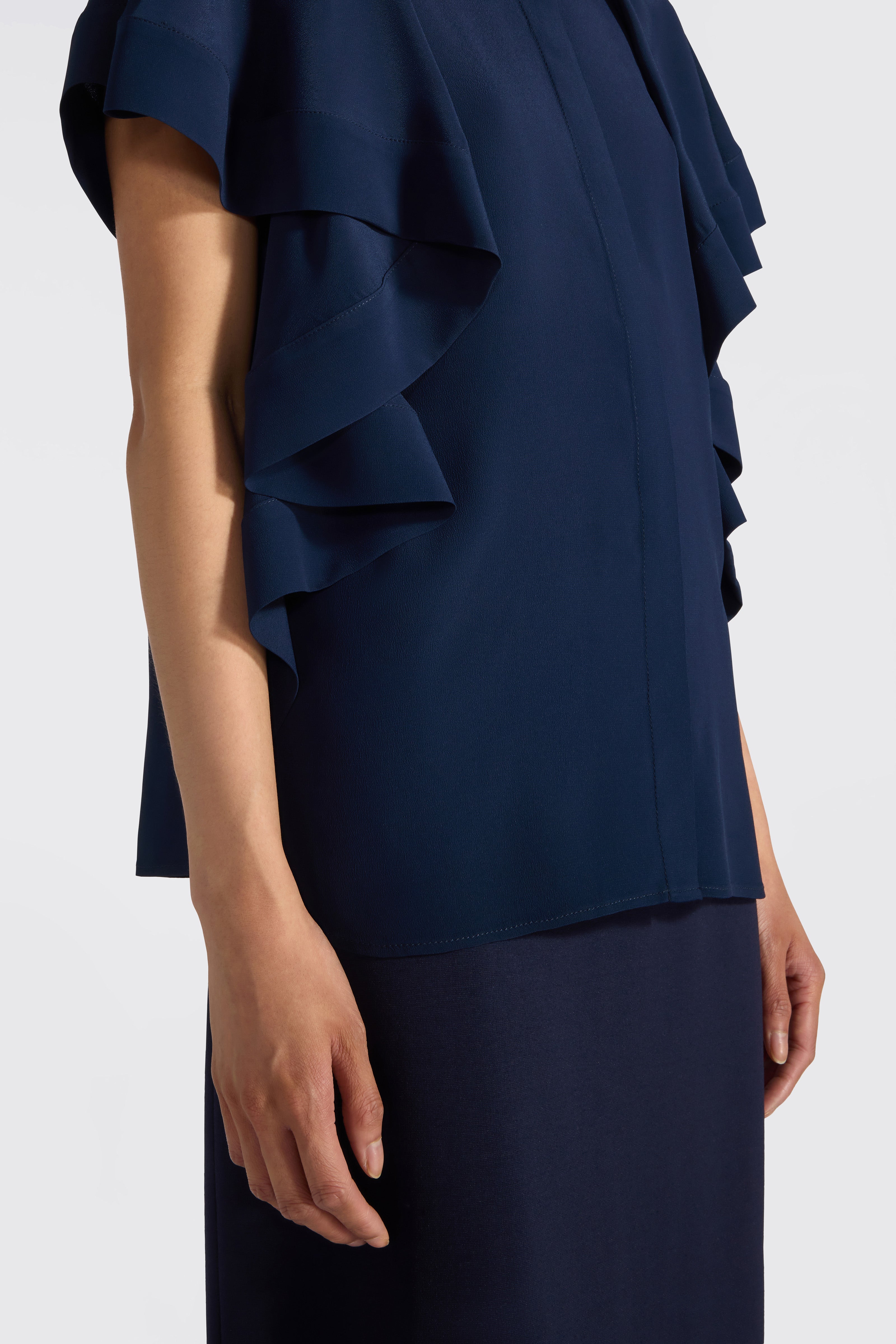 Liviana Conti Jamila blouse Notte acétate soie