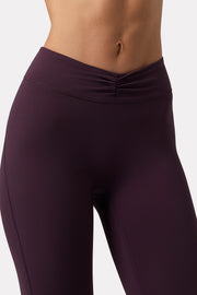 Oh Polly Bo+Tee Soft Active Legging Plum Taille Mi-Haute