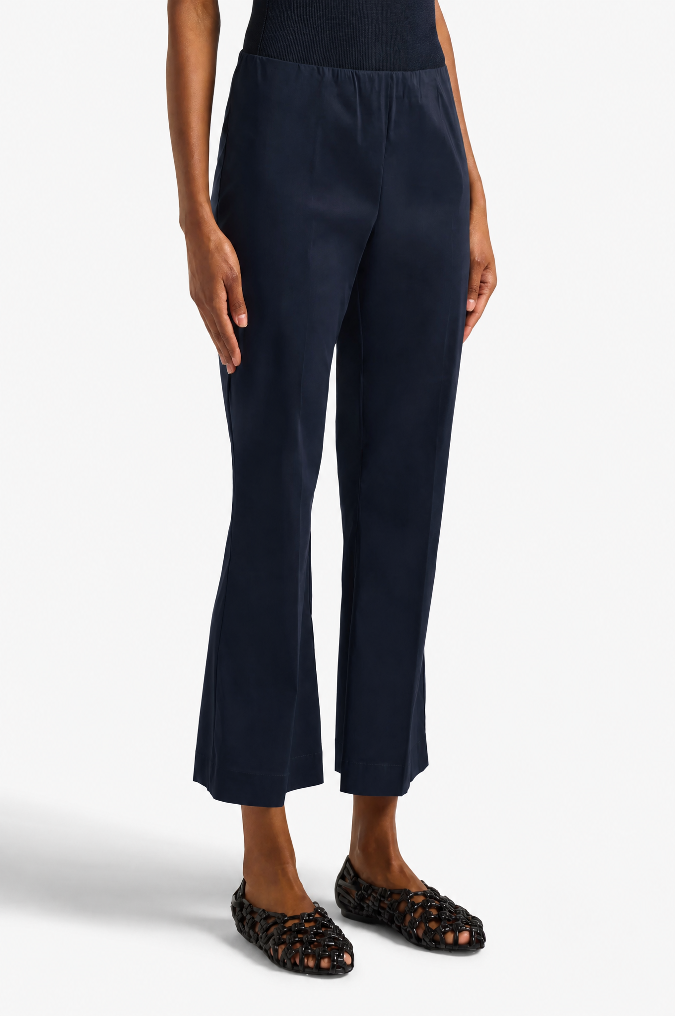 Liviana Conti Claudette pantalon noir coupe droite