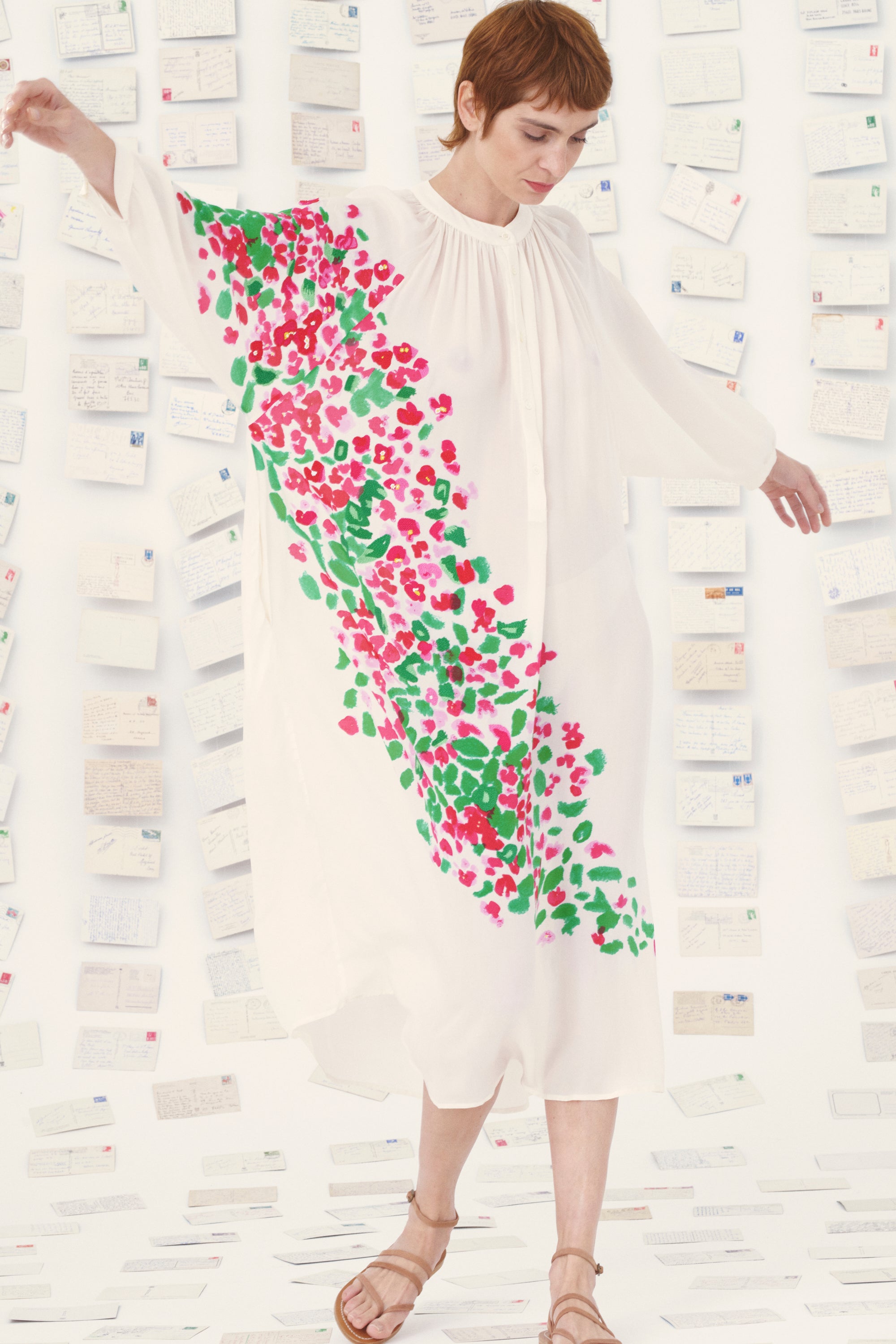 MII Carte Postale Robe Itake Cyclades robe soie XS-XL