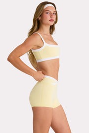 Oh Polly Bo+Tee short sport jaune citron Soft Active