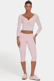 Oh Polly Trousers ButterCloud Capri legging blush sculptant