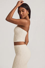 Oh Polly Tops Tamia 14105 top dentelle ivoire bandeau