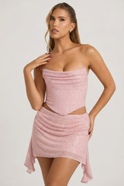 Oh Polly Embellished Sybil 12735 jupe rose sequins
