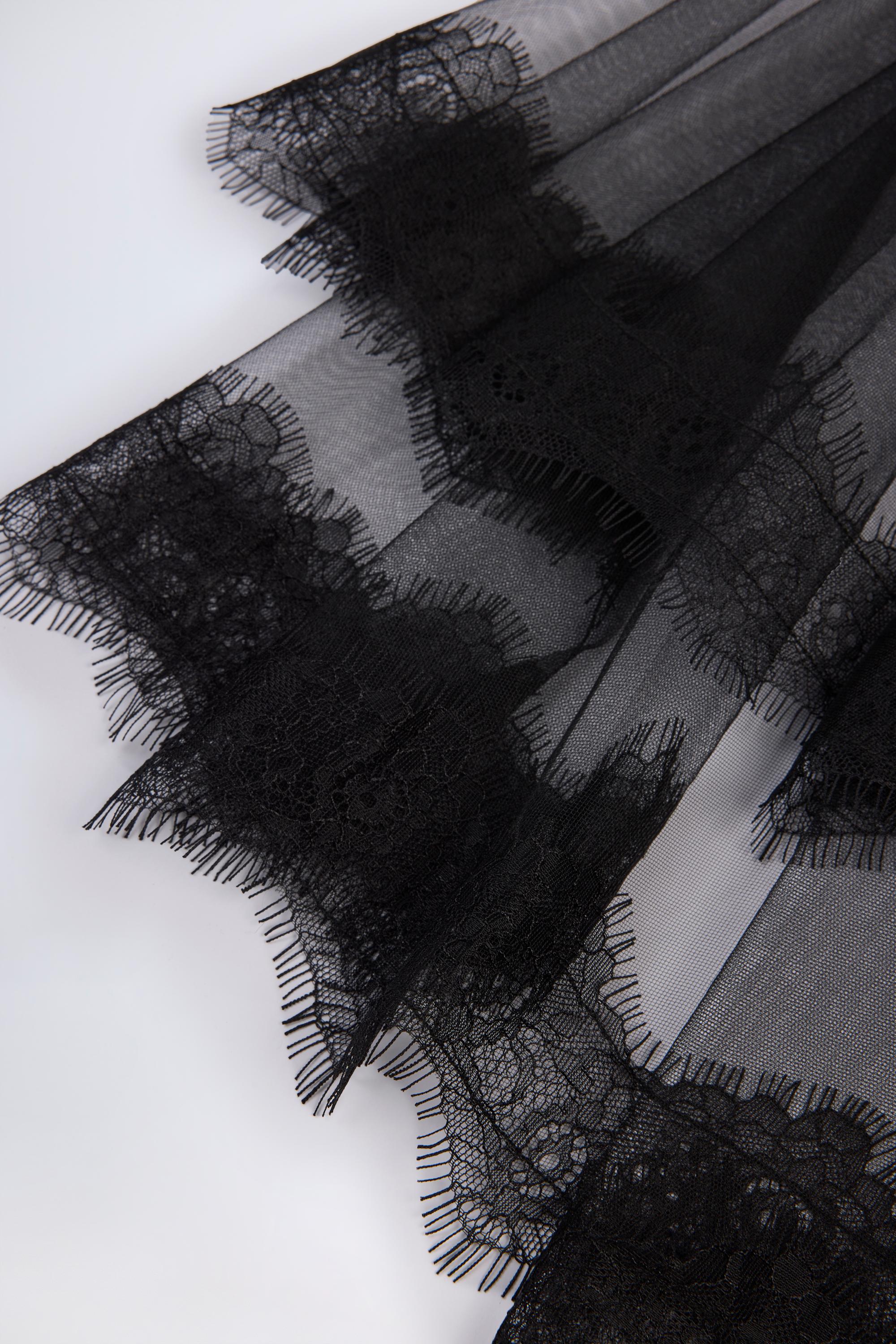 Oh Polly Trixie Voile Dentelle tulle noir taille unique