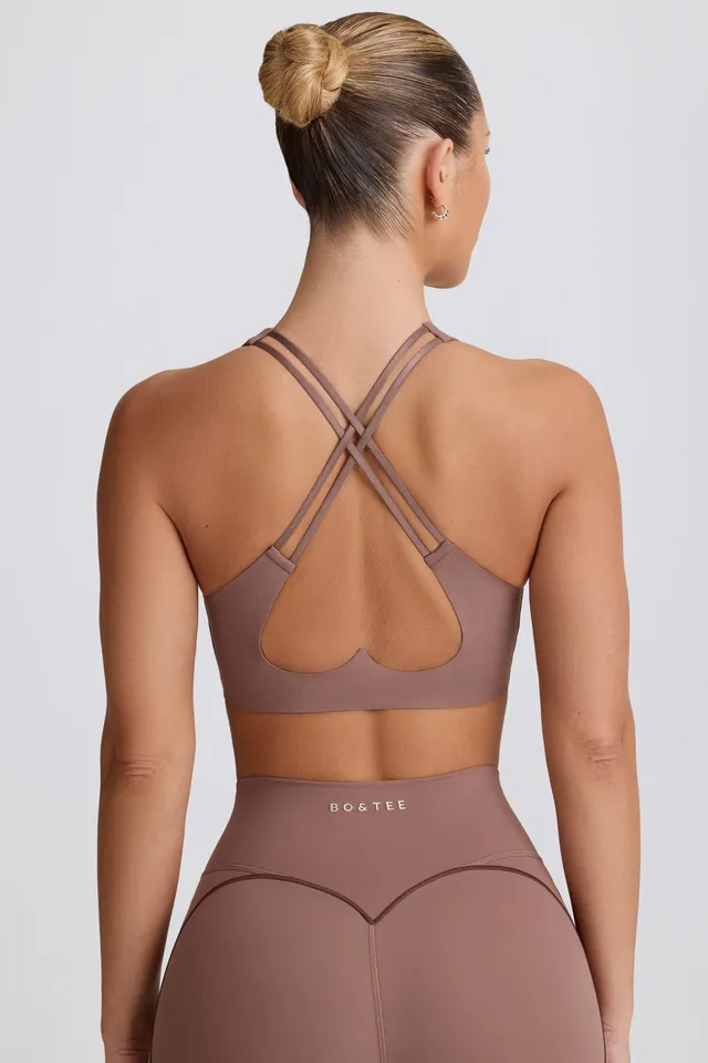 Oh Polly Bo+Tee brassière sport mocha maintien léger