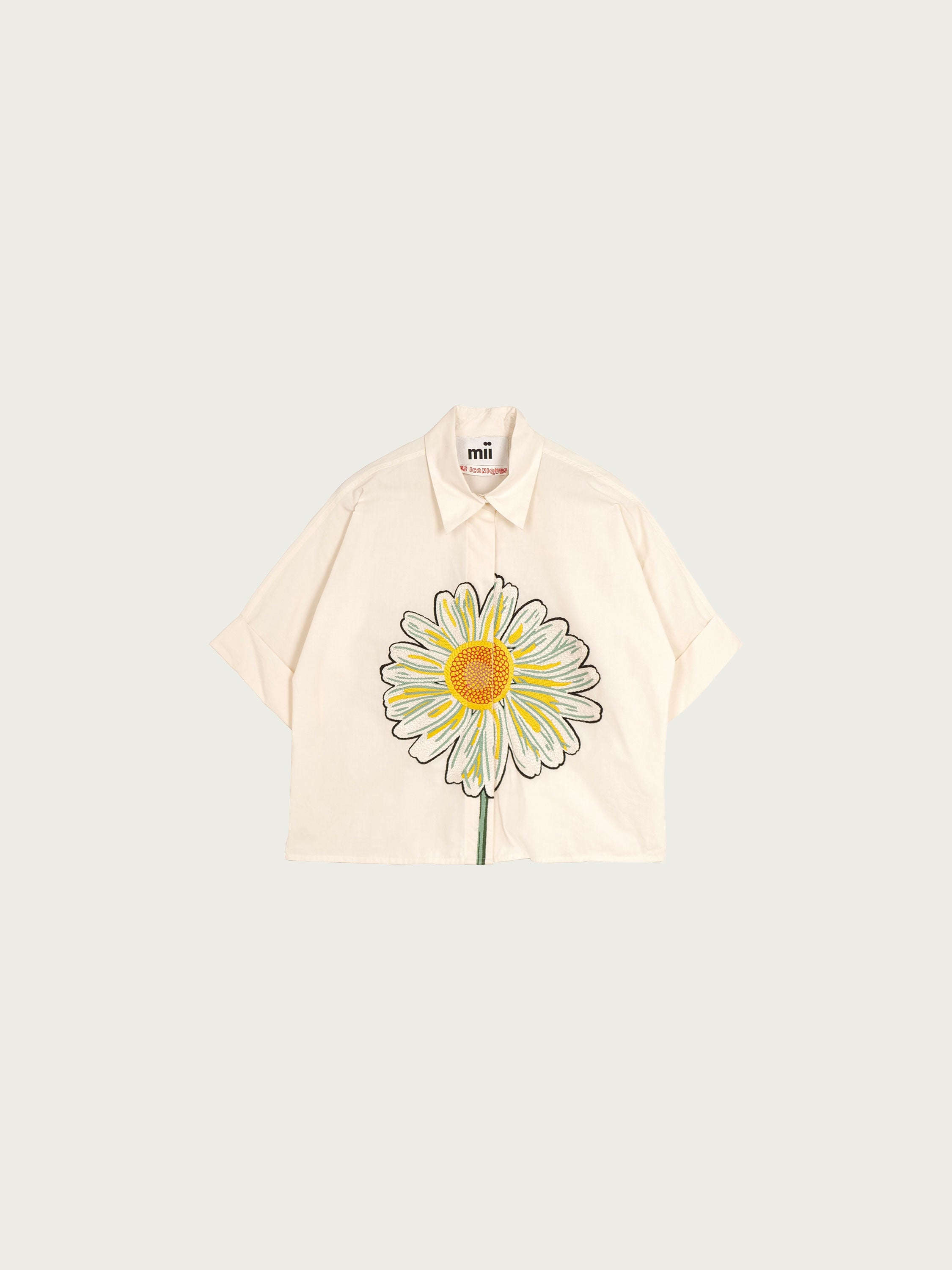 Mii Chemise Alba Marguerite chemisier brodé main