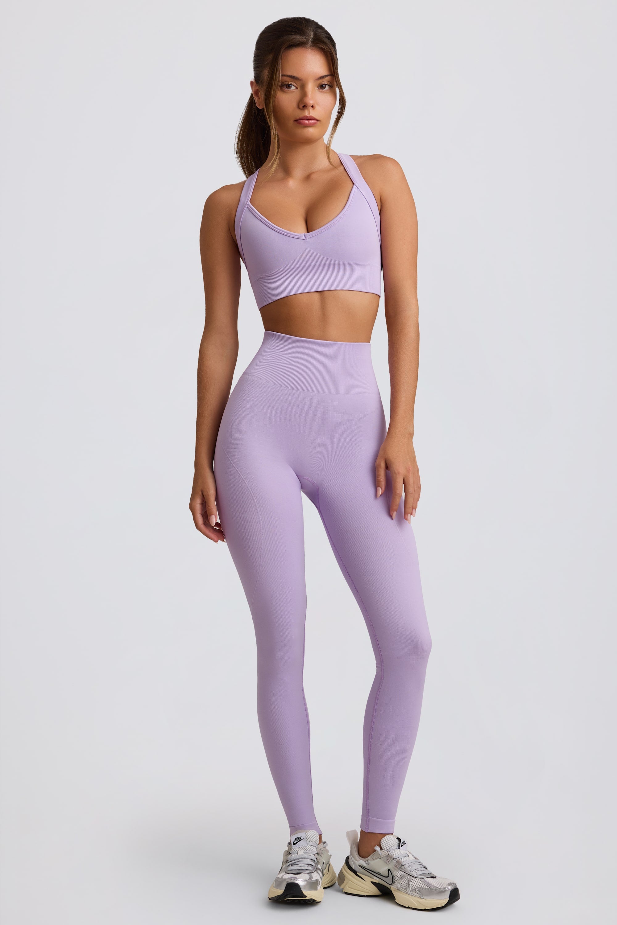 Oh Polly Super Sculpt Legging BT2434 Lavande Taille Haute