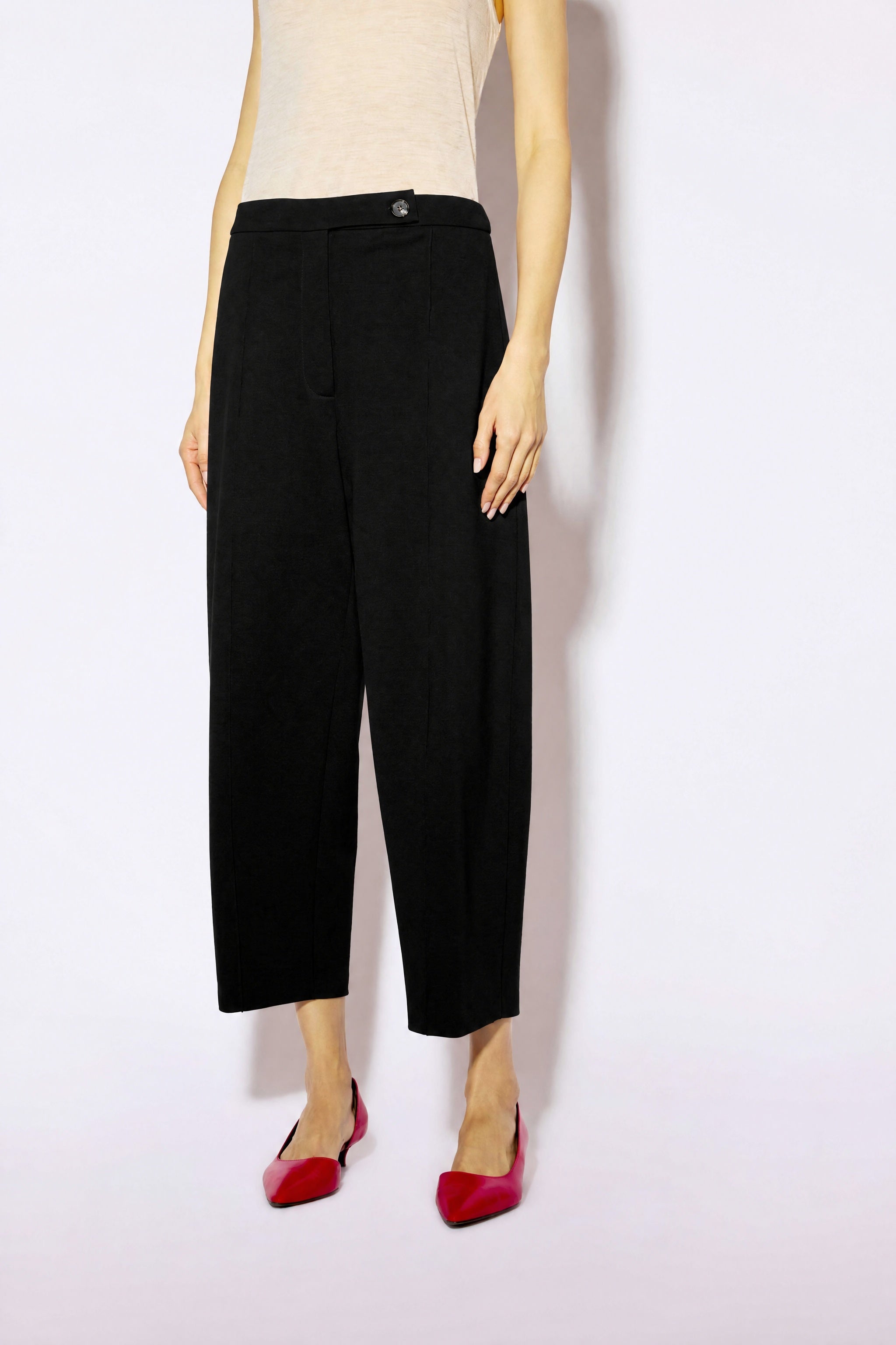 Liviana Conti Adam pantalon cropped noir droit