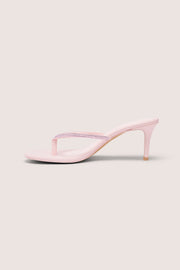 Oh Polly Coco Sandale Talon Rose Blush 8 cm strass