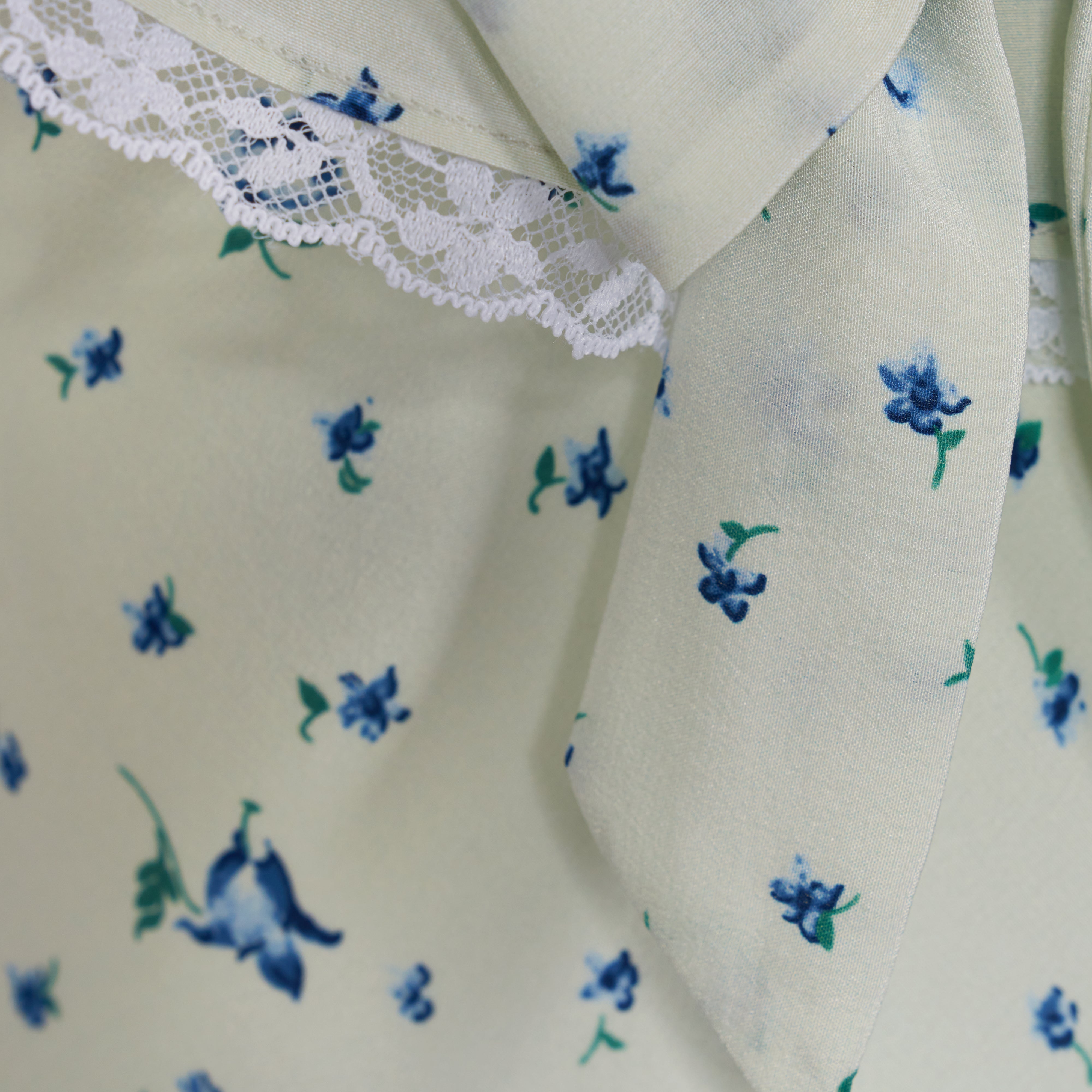 Alessandra Rich Silk Slip Midi robe nuisette bleu aqua floral