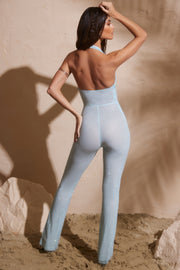Oh Polly Embellished Ramona Combinaison Aqua Strass