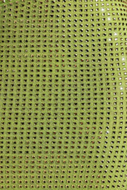 Oh Polly Alamea robe maxi vert pomme bustier strass