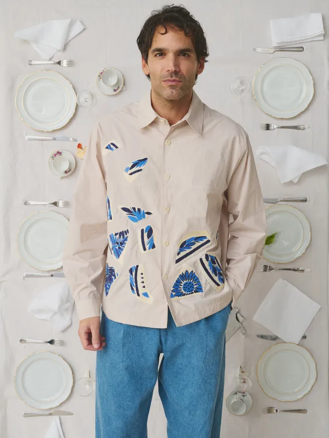Mii à table Chemise Babu Assiette Cassée chemise homme M à XL