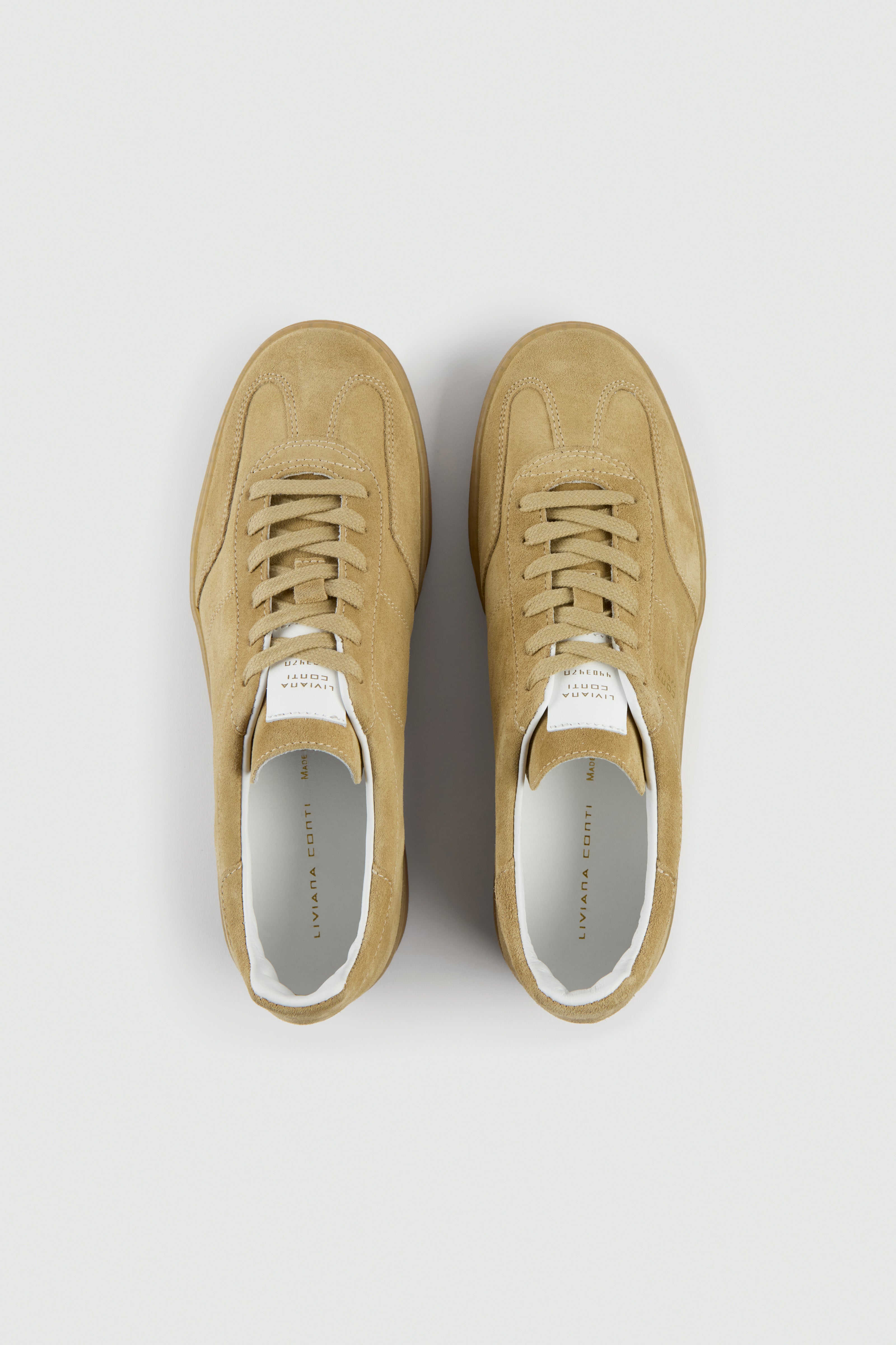 Liviana Conti Delia sneakers cuir cappuccino 38 semelle gomme