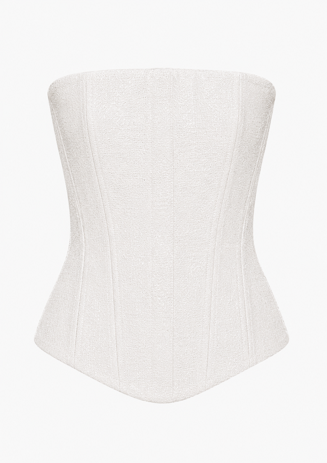 The Ethiquette Celeste bustier blanc Diamant taille M