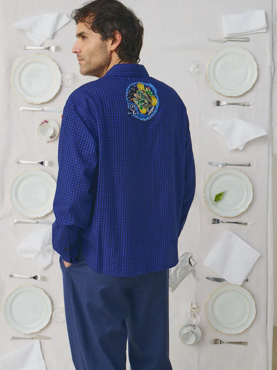 Mii à table Irfan chemise homme à carreaux taille M