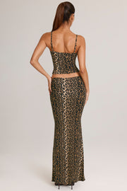 Oh Polly Avenley jupe maxi sirène léopard modal
