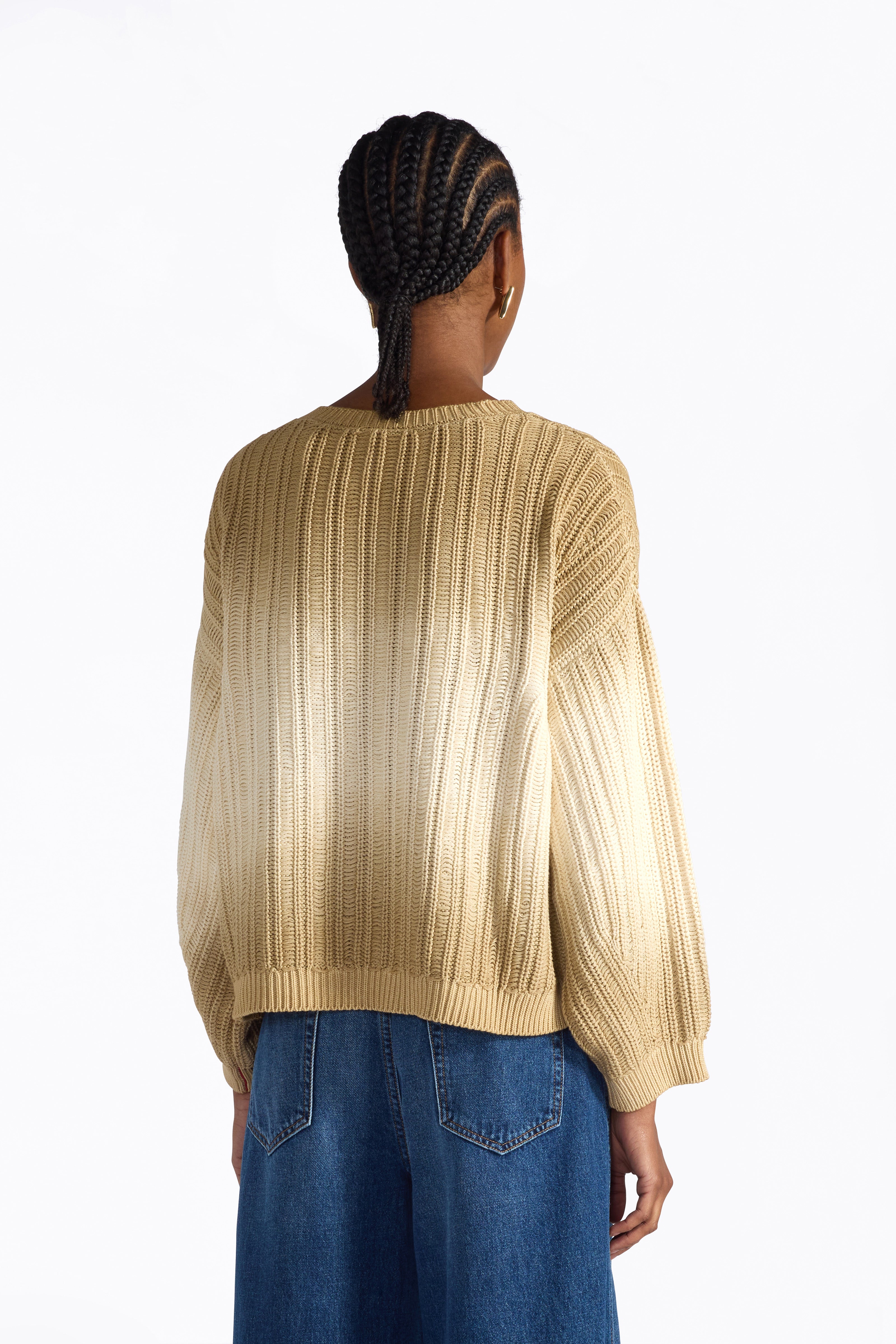 Liviana Conti Ulla pull coton tie-dye Cumino-Rugiada