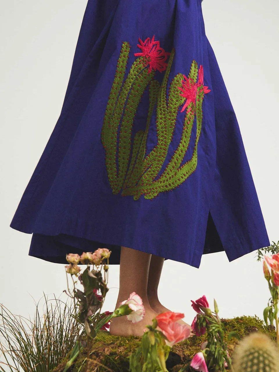 Mii Les iconiques Jupe Mona jupe femme Le Cactus bleue
