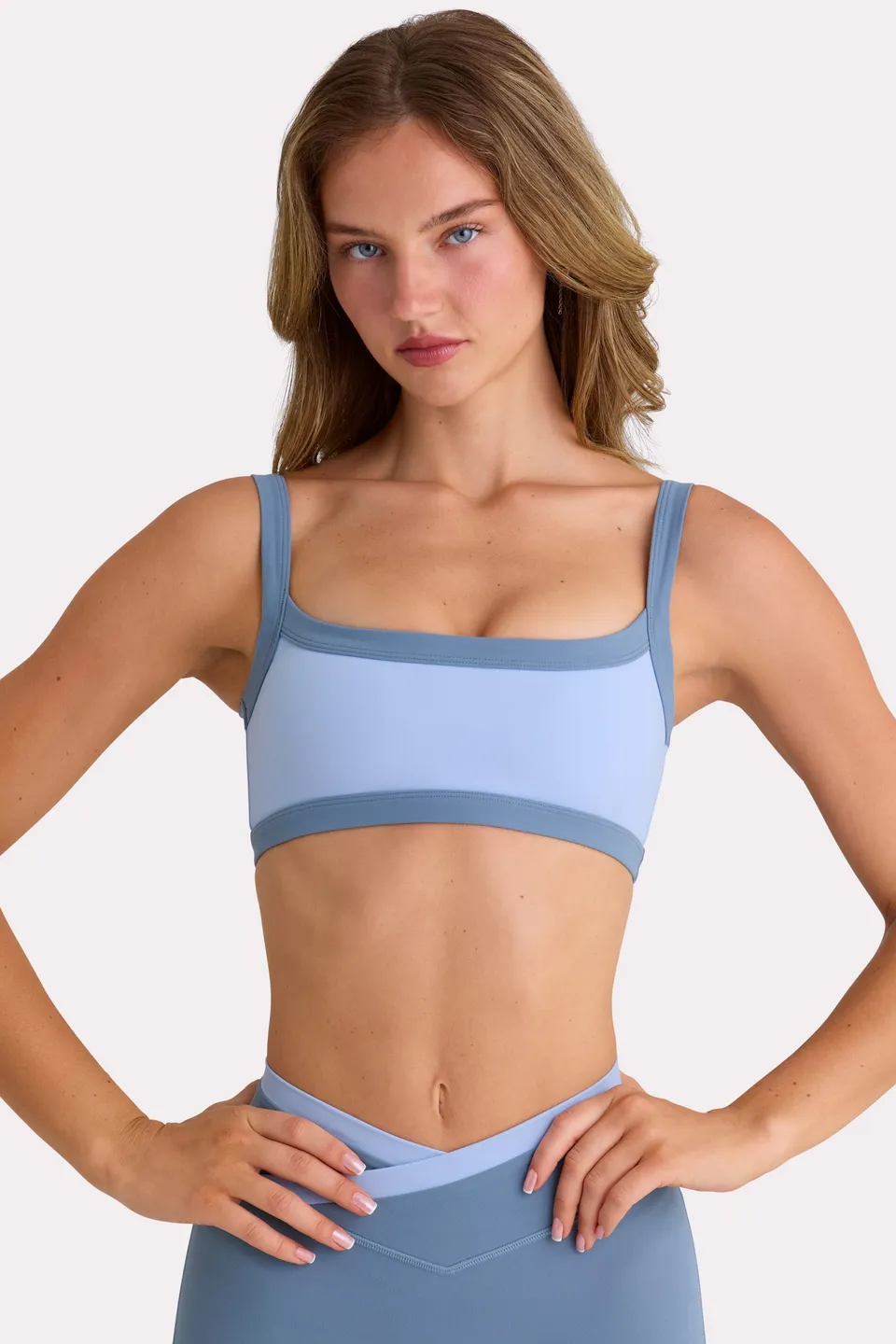 Oh Polly Bo+Tee Soft Active Brassière Sport Bleu Ciel
