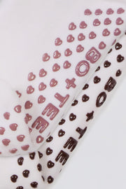 Oh Polly Bo+Tee chaussettes pilates blanches antidérapantes lot de 2