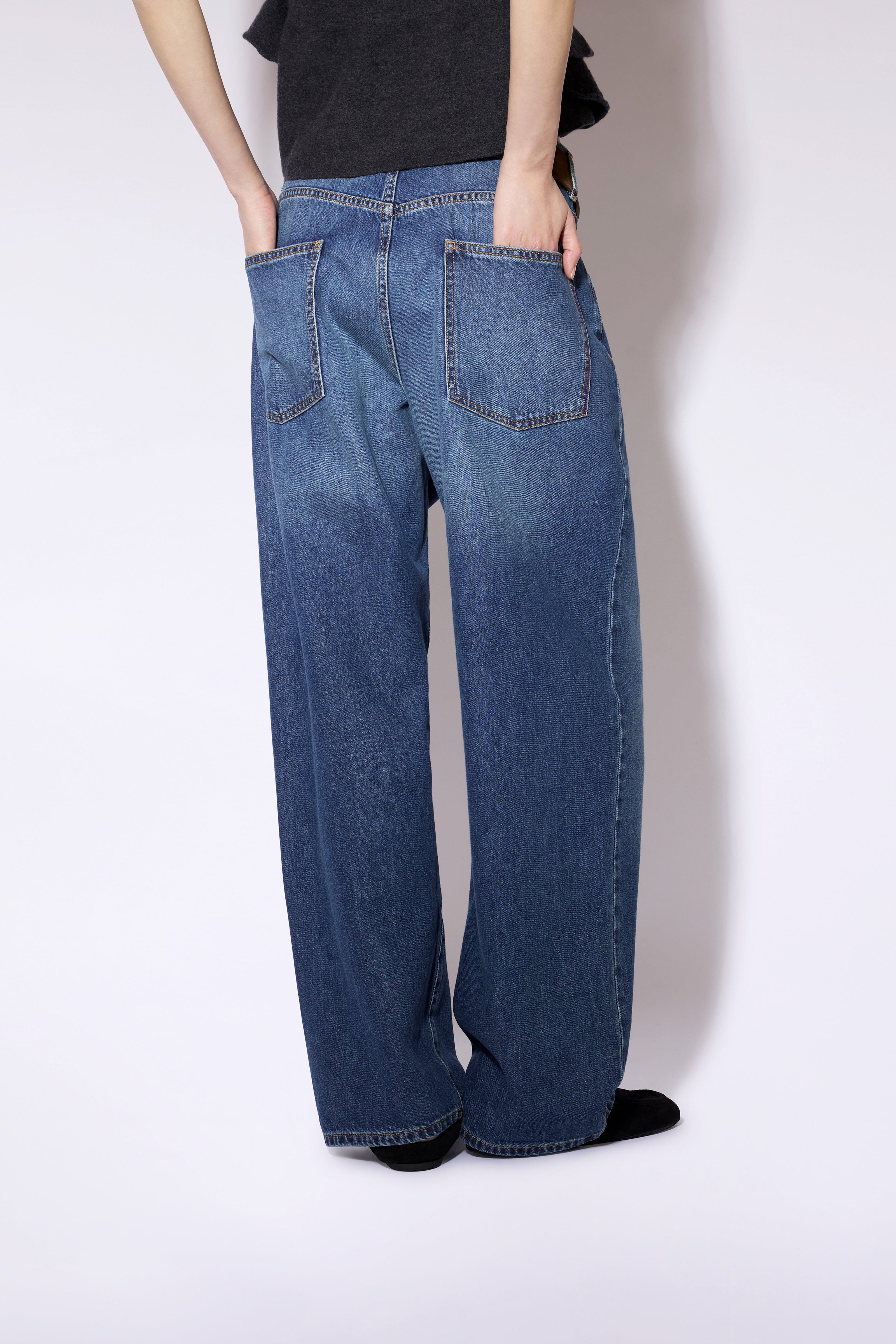 Liviana Conti Sheldon jean wide leg denim clair taille 28
