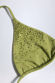 Oh Polly Swim Baie NS0957 haut de bikini triangle vert olive
