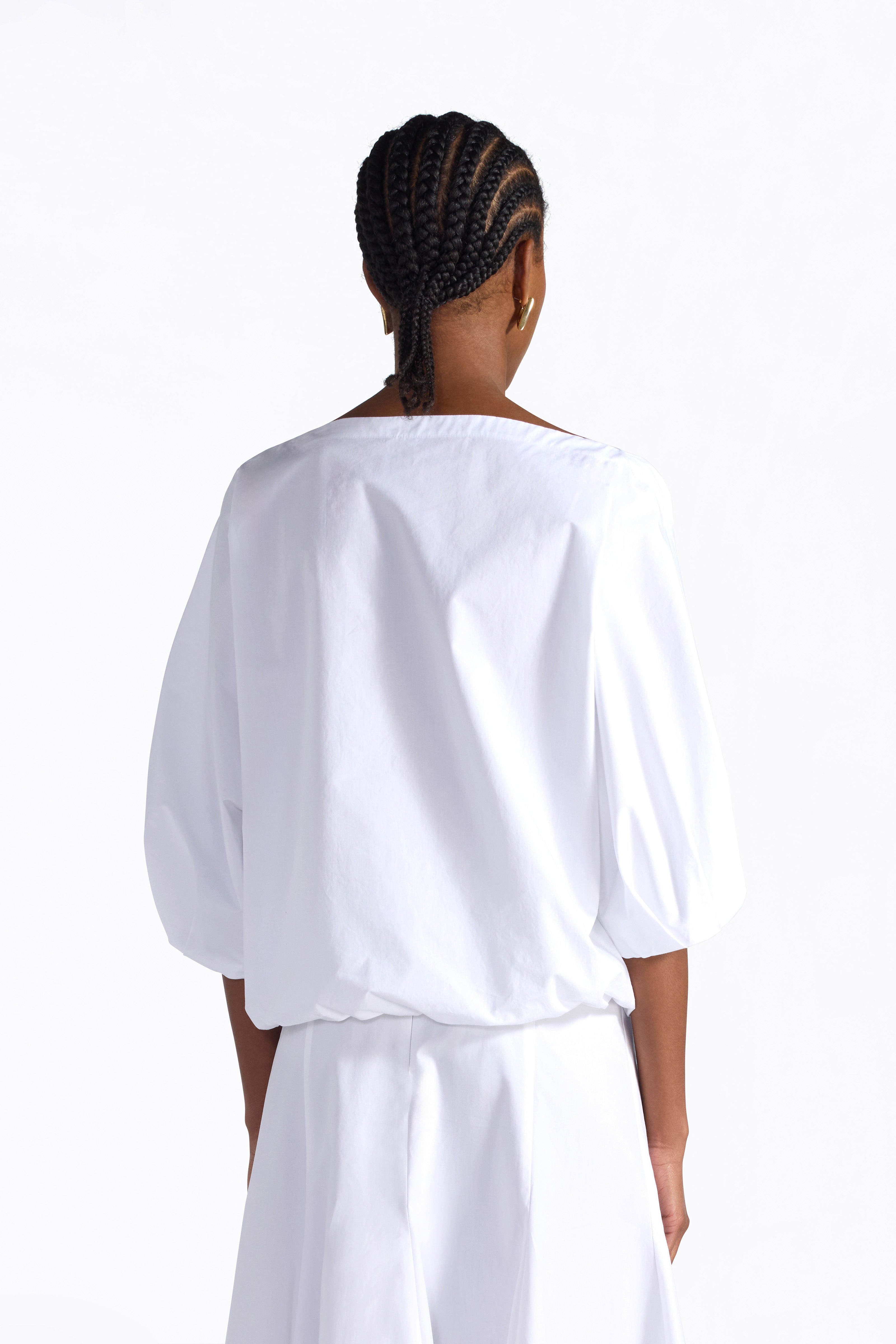 Liviana Conti Jennifer blouse blanche popeline