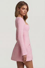 Oh Polly Dresses robe mini rose pâle Tacita structurée
