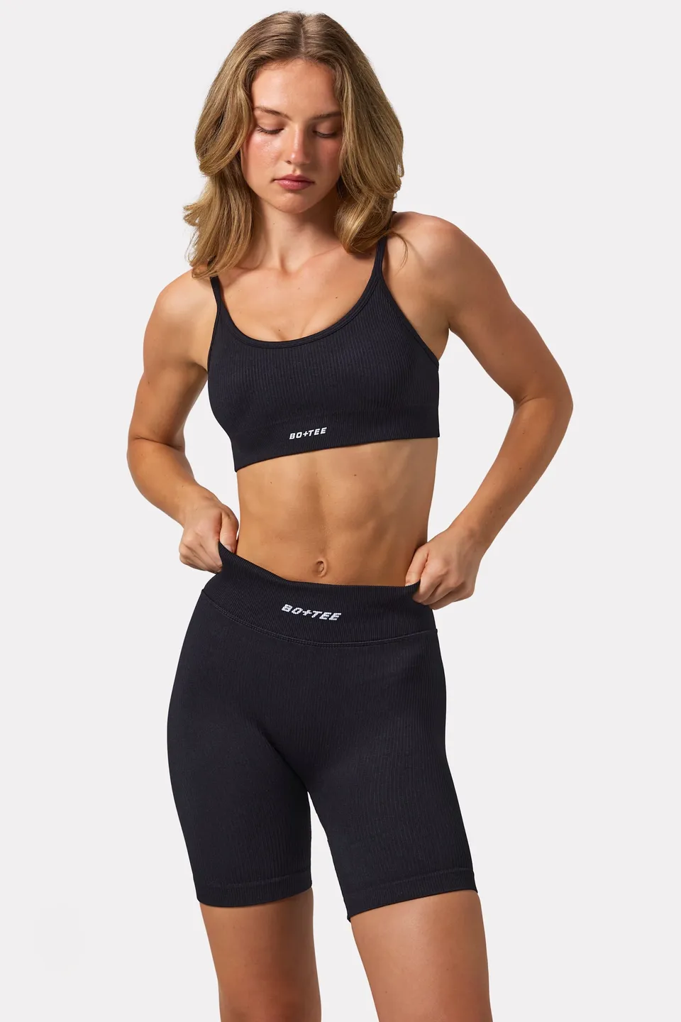Oh Polly Bo+Tee Cuissard Biker Noir FlexiRib