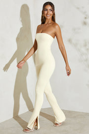 Oh Polly Jumpsuits Jamila 5247 combinaison ivoire bustier