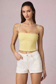 Oh Polly Beata Short jean 13824D écru taille haute