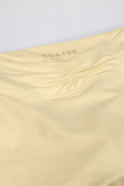 Oh Polly Shorts BT2234 short mini jaune chiné stretch