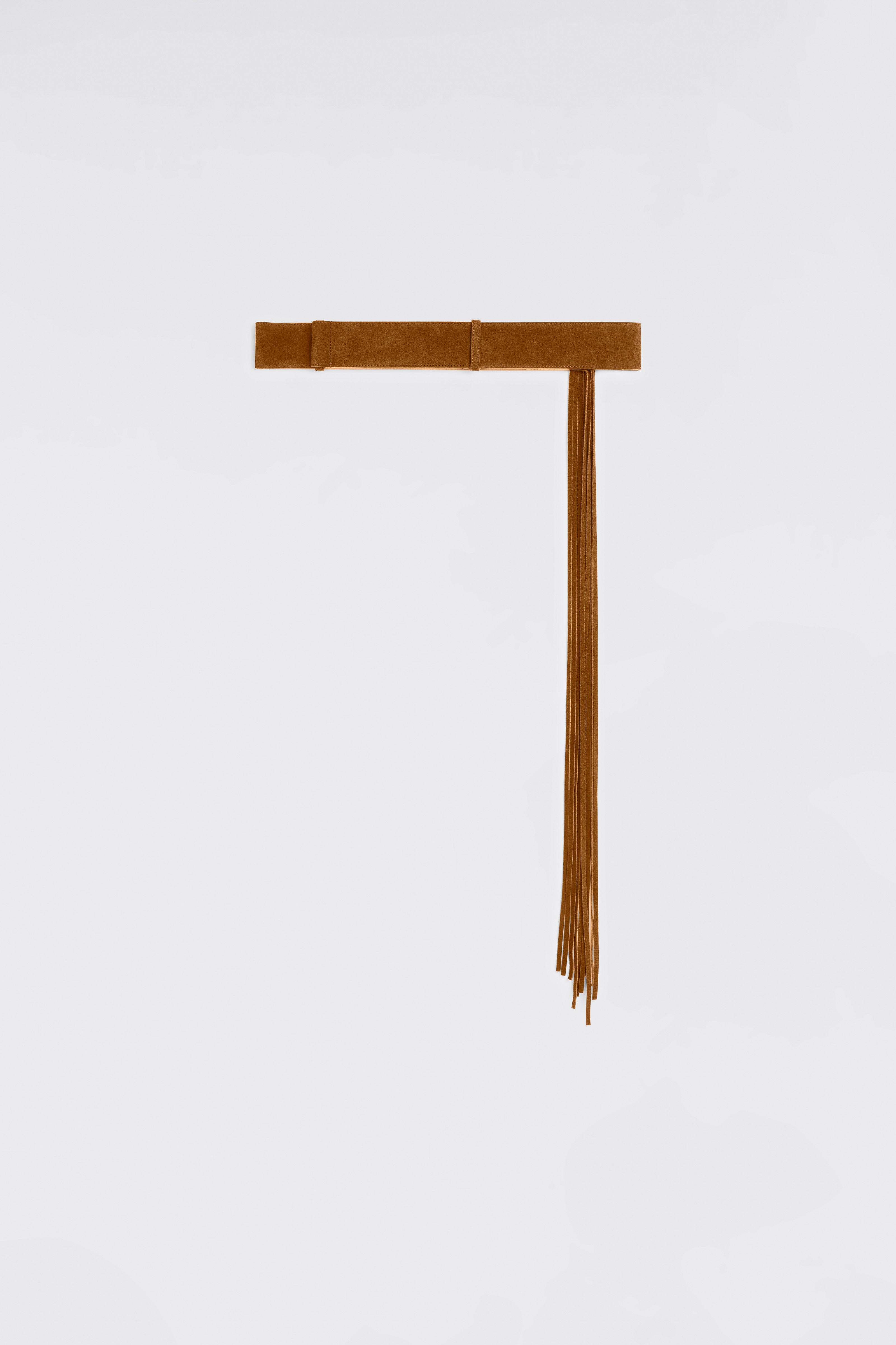 Liviana Conti Maissa ceinture cuir fondente 85 franges