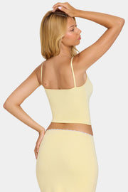 Oh Polly Alvaia 16534 caraco beige modal dentelle bretelles