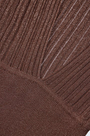 Oh Polly Amanita Robe Mini Bronze Chauve-Souris Maille